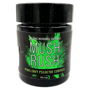 Penis Envy psilocybin capsules by Mush Rush – 100mg and 500mg doses for emotional depth and inner expansion