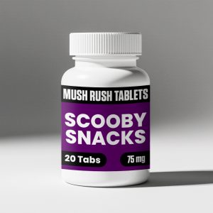Scooby Snacks psilocybin microdose tablets by Mush Rush – 75mg and 250mg, blended with nootropics and adaptogens
