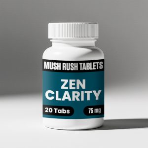 ZenClarity by Mush Rush non-psychoactive botanical support tablets — available in 75mg and 250mg strengths