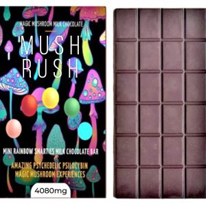 Magic Mushroom Milk Chocolate Bar Mini Rainbow Smarties 4080mg Psilocybin by Mush Rush