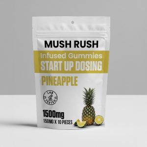 Mush Rush Pineapple Gummies – 1500mg psilocybin extract