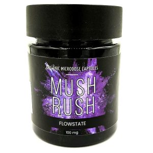 FlowState 100mg by Mush Rush psilocybin capsule for mental clarity, creativity, and cognitive flow – ships to USA