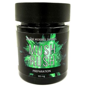 Preparation 100mg by Mush Rush non-psychoactive capsule for mental clarity and pre-journey calm